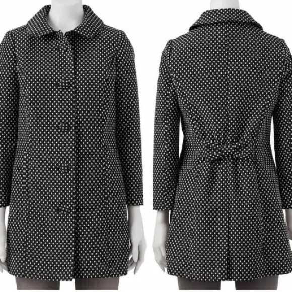 Lauren Conrad dot jacquard jacket. Size 14 - Picture 4 of 9